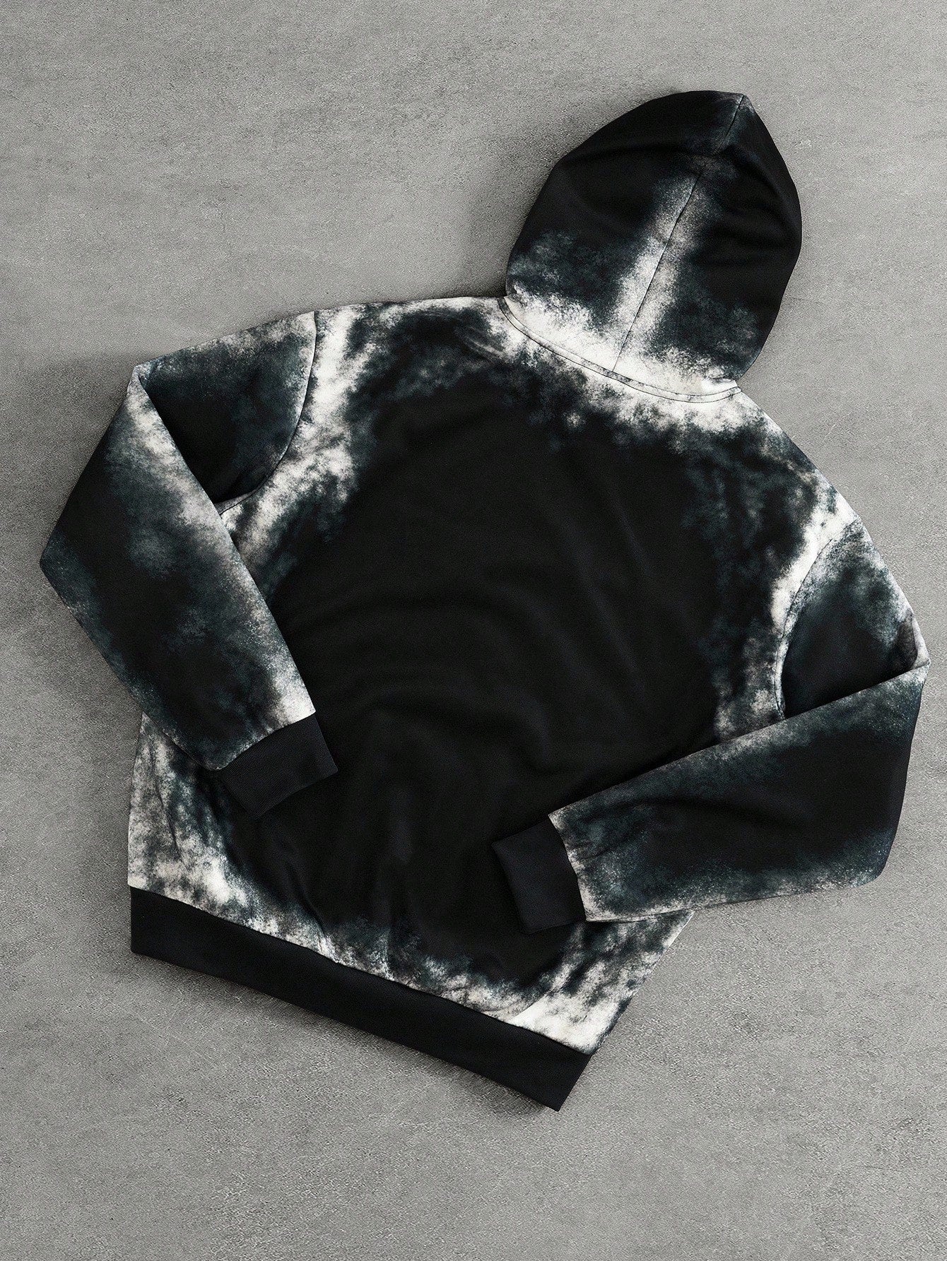 Men Ombre Letter Print Hoodie