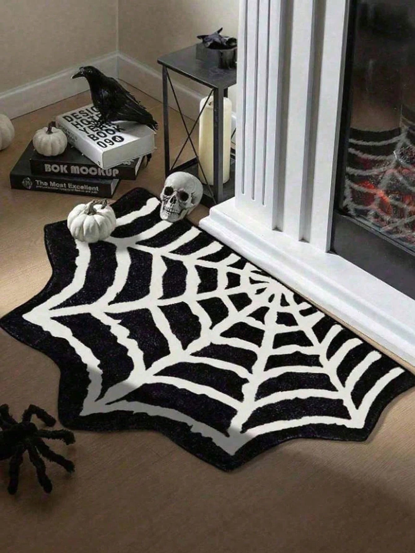 Gothic Spider Web Non-Slip Door Mat