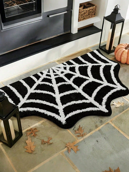 Gothic Spider Web Non-Slip Door Mat