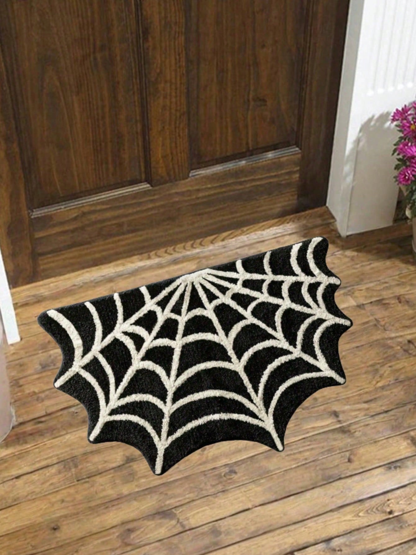 Gothic Spider Web Non-Slip Door Mat