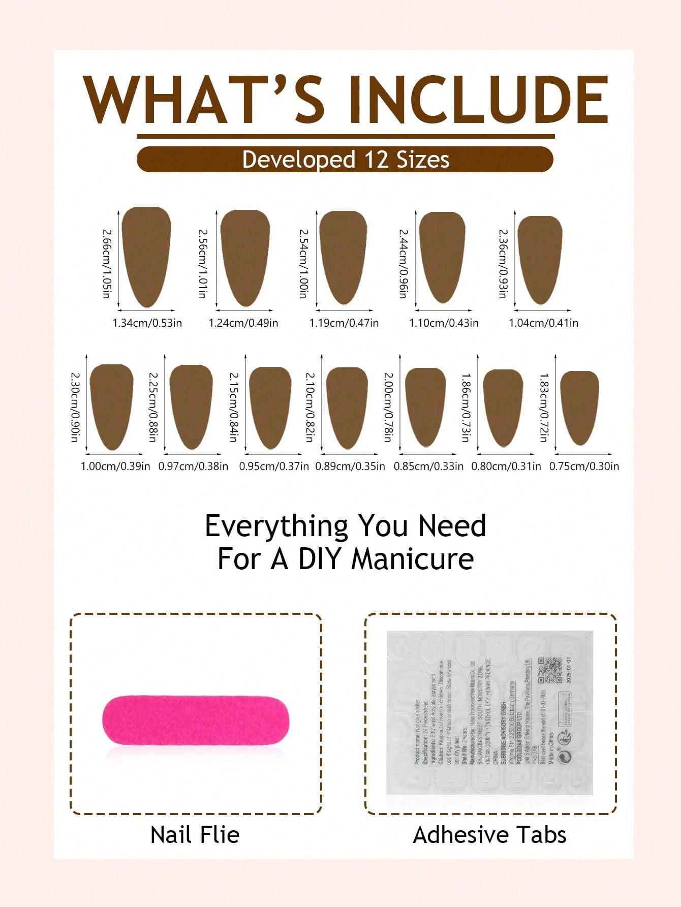 24pcs French Almond Ombre Nails with 3D Gold Bow