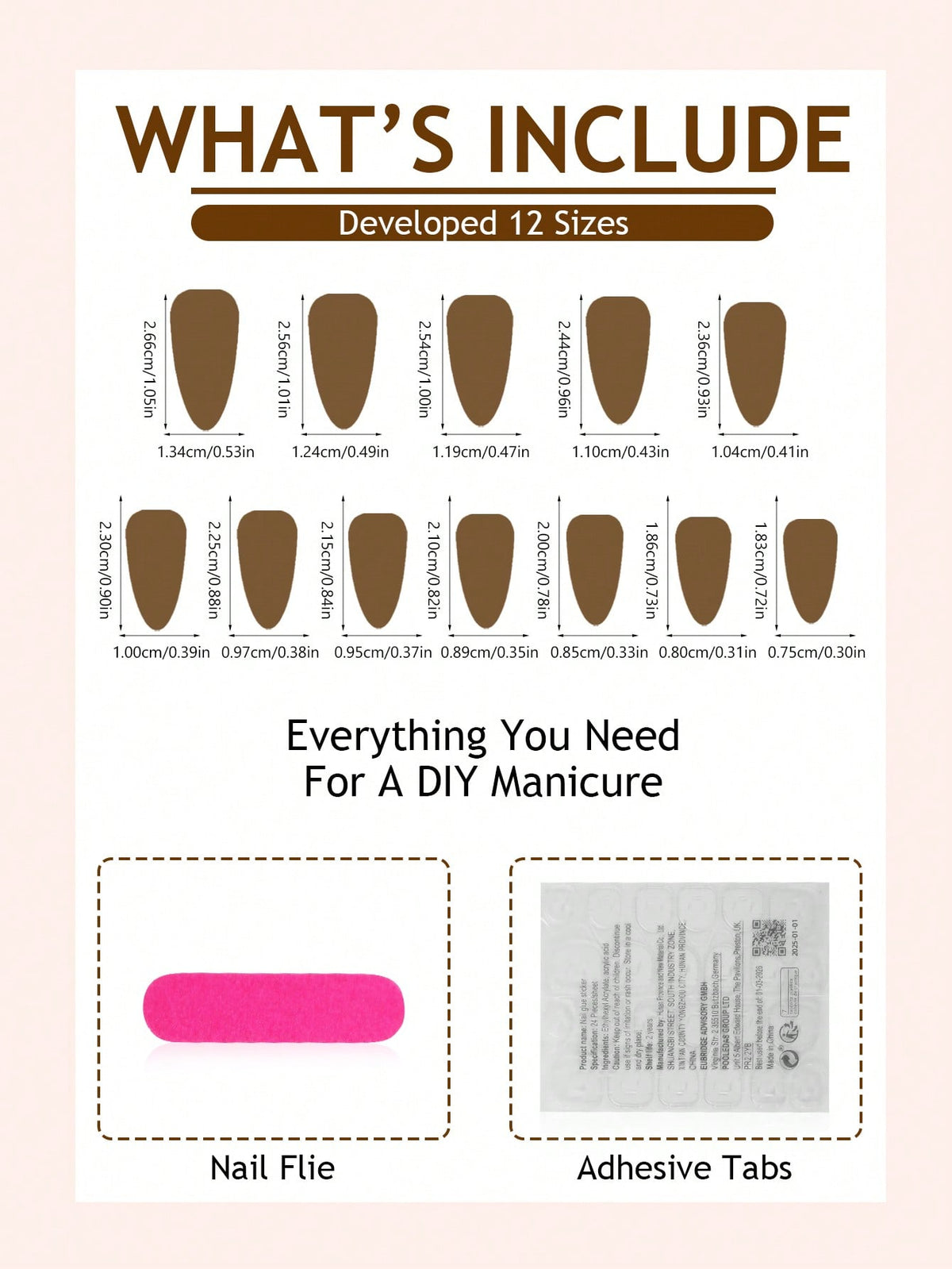24pcs French Almond Ombre Nails with 3D Gold Bow