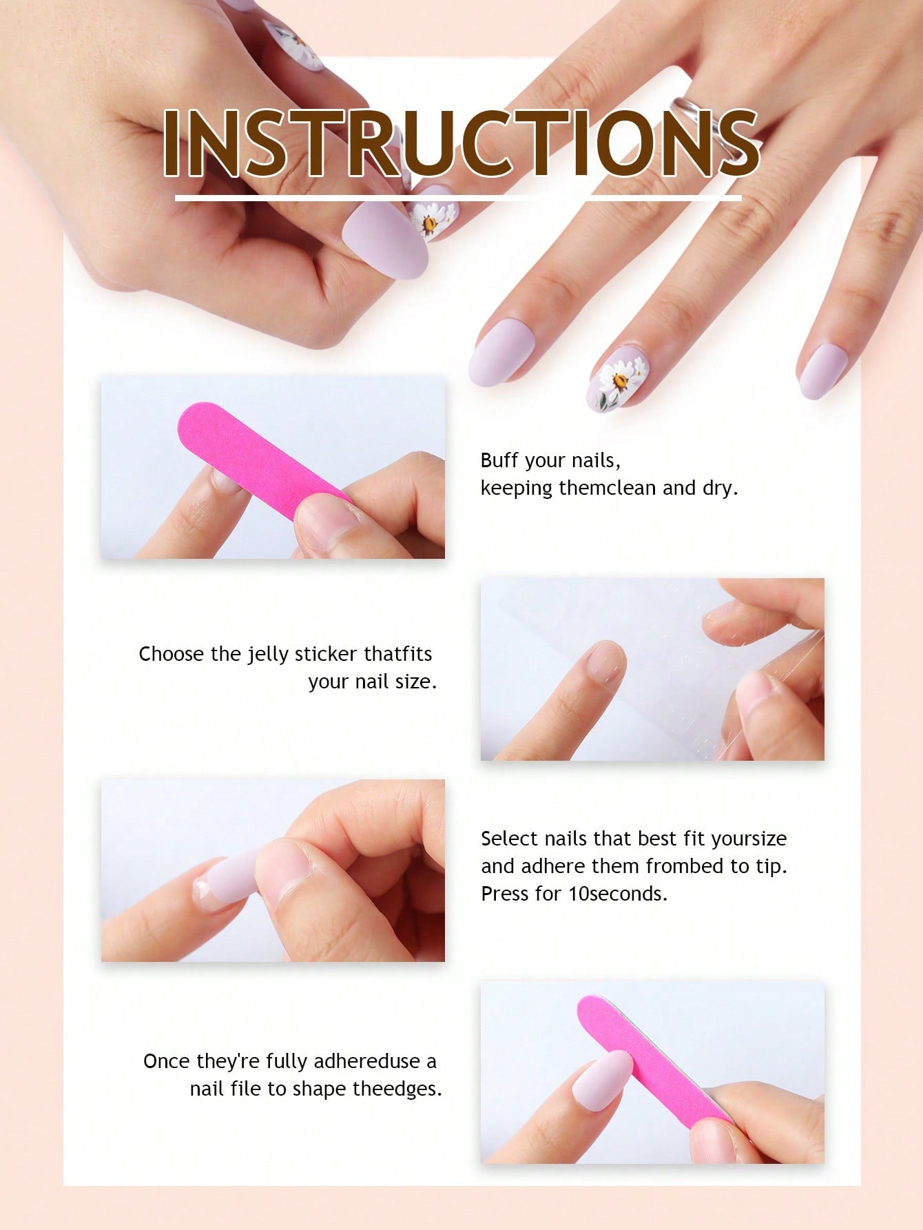 24pcs French Almond Ombre Nails with 3D Gold Bow