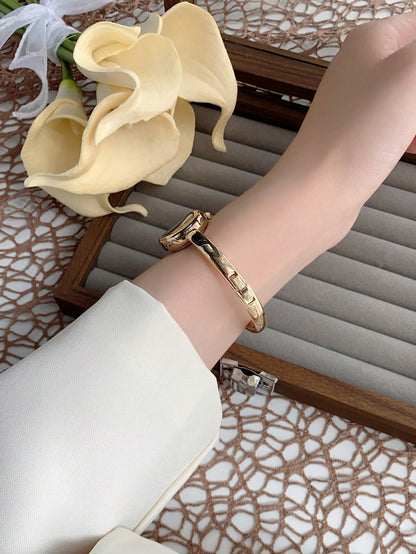 Vintage Luxury Petite Gold & Silver Bracelet Watch