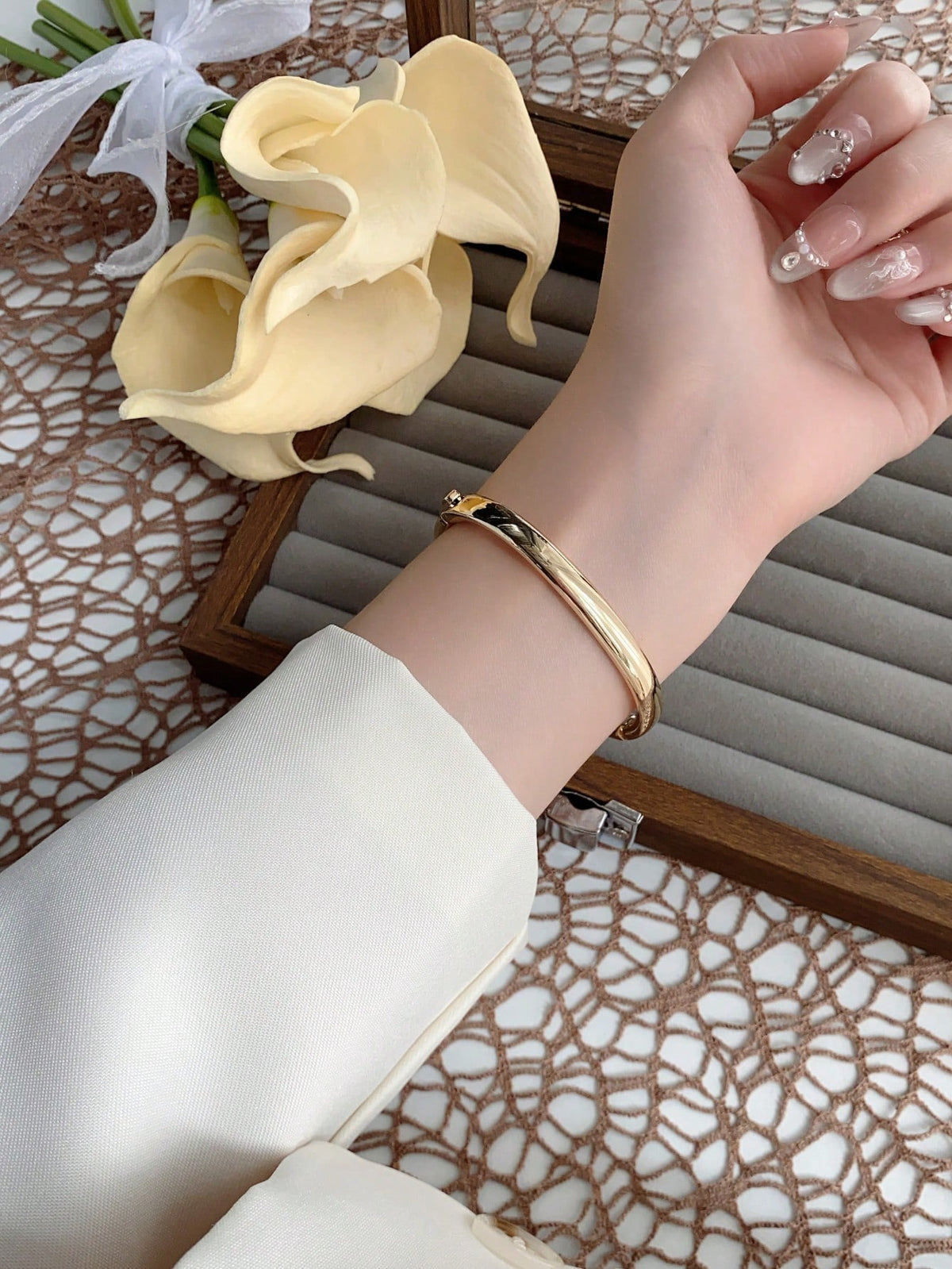 Vintage Luxury Petite Gold & Silver Bracelet Watch