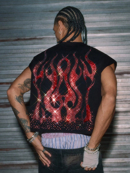 Men's Knitted Loose Casual Tank Top
