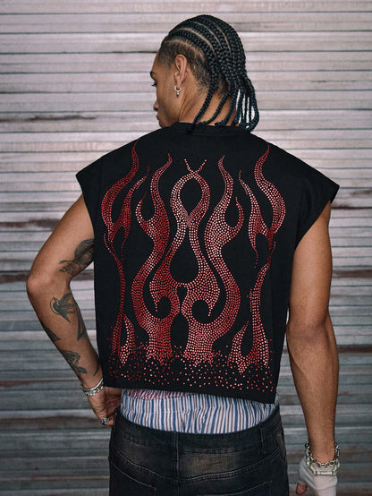 Men's Knitted Loose Casual Tank Top