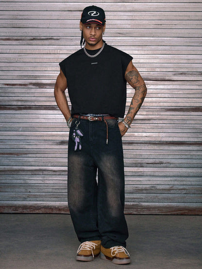 Men's Knitted Loose Casual Tank Top