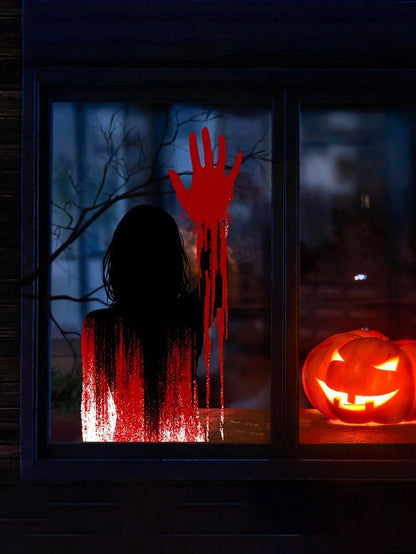 Halloween Zombie Bloody Window Clings