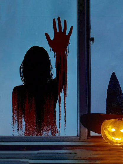 Halloween Zombie Bloody Window Clings