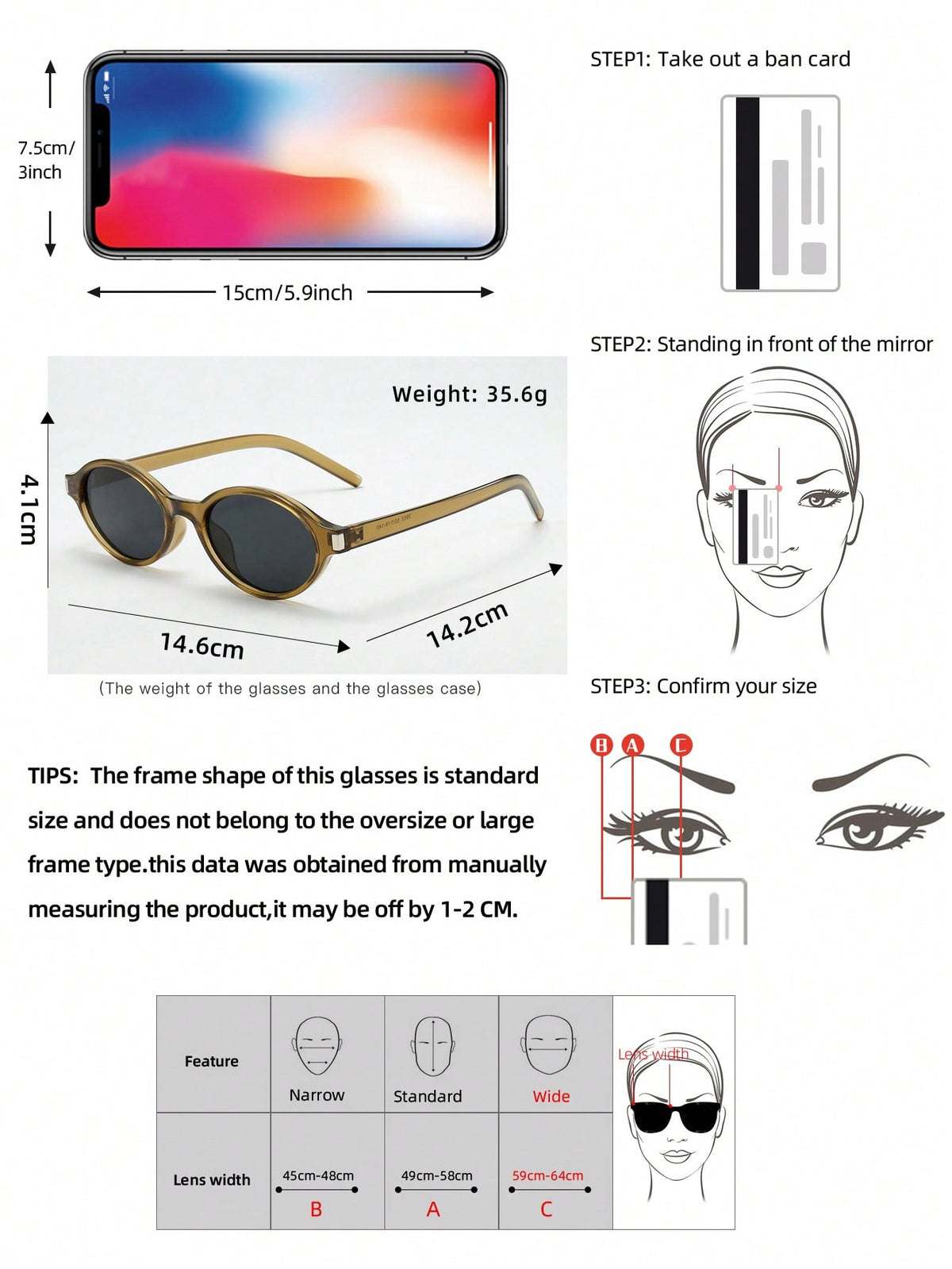 Oval Cat Eye Minimalist Fashion Sunglasses