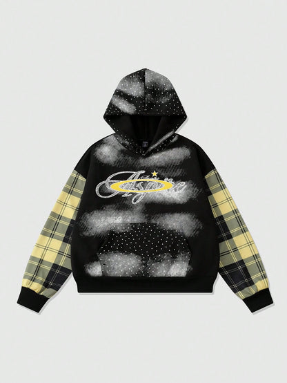 Men Street Life Washed Vintage Hoodie