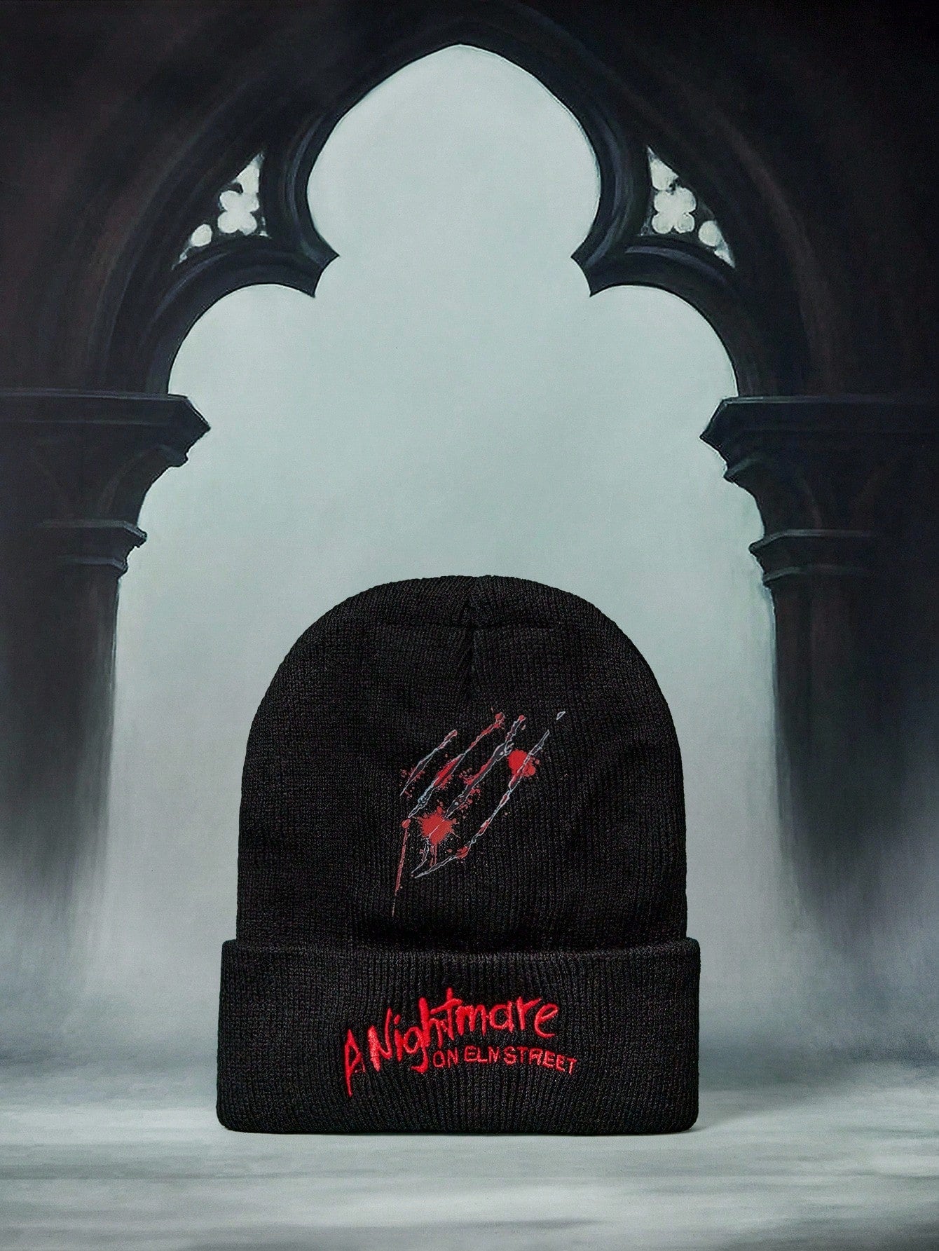Nightmare on Elm Street x ROMWE Punk Knit Beanie