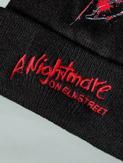 Nightmare on Elm Street x ROMWE Punk Knit Beanie
