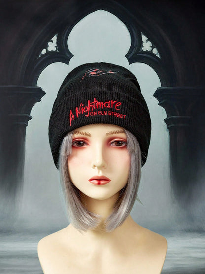 Nightmare on Elm Street x ROMWE Punk Knit Beanie