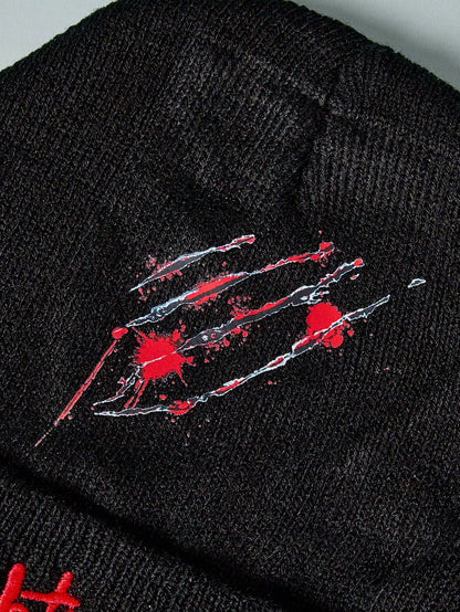 Nightmare on Elm Street x ROMWE Punk Knit Beanie