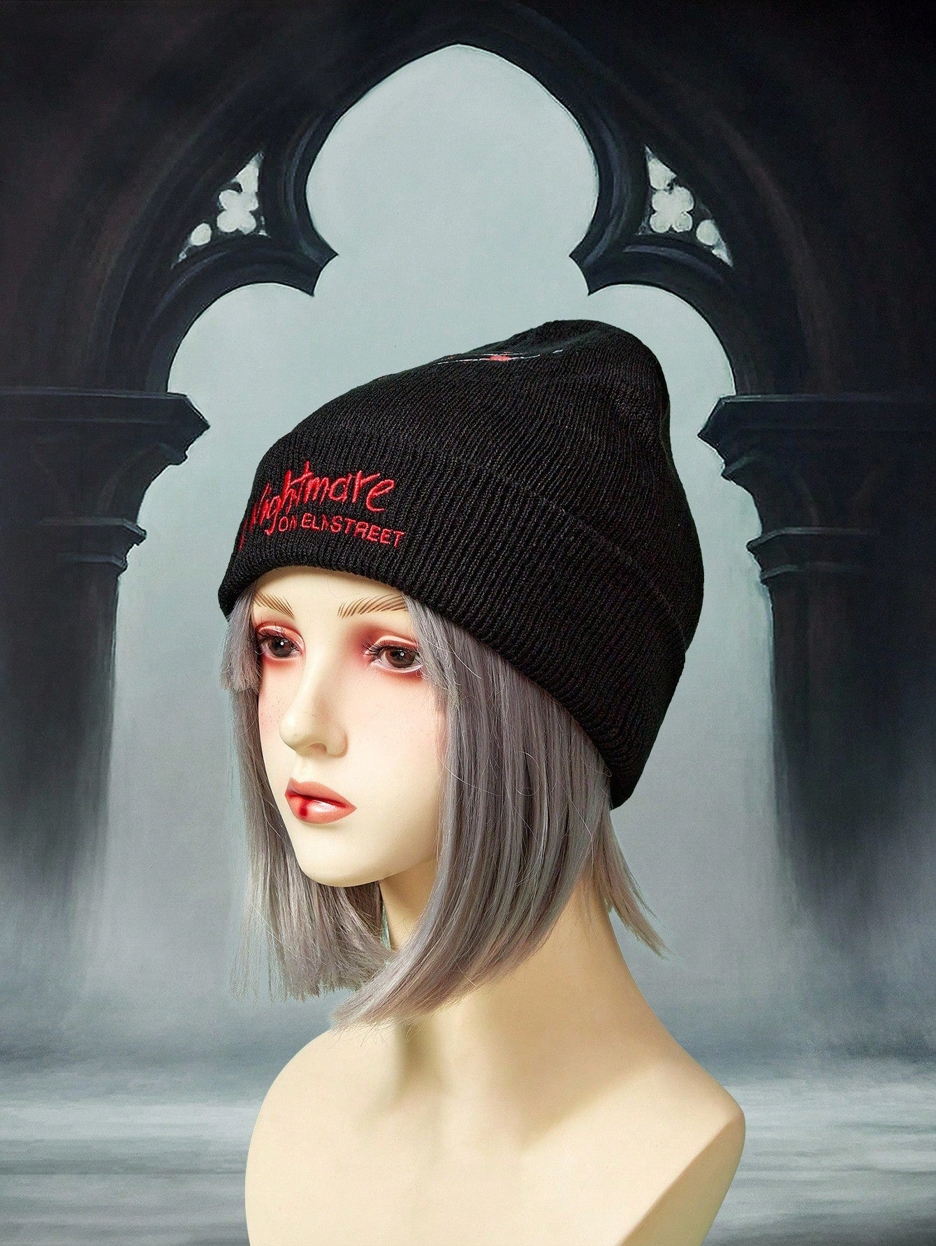 Nightmare on Elm Street x ROMWE Punk Knit Beanie