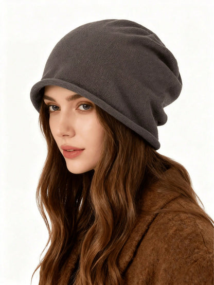 Oversized Slouchy Ribbed Knit Beanie Skull Cap