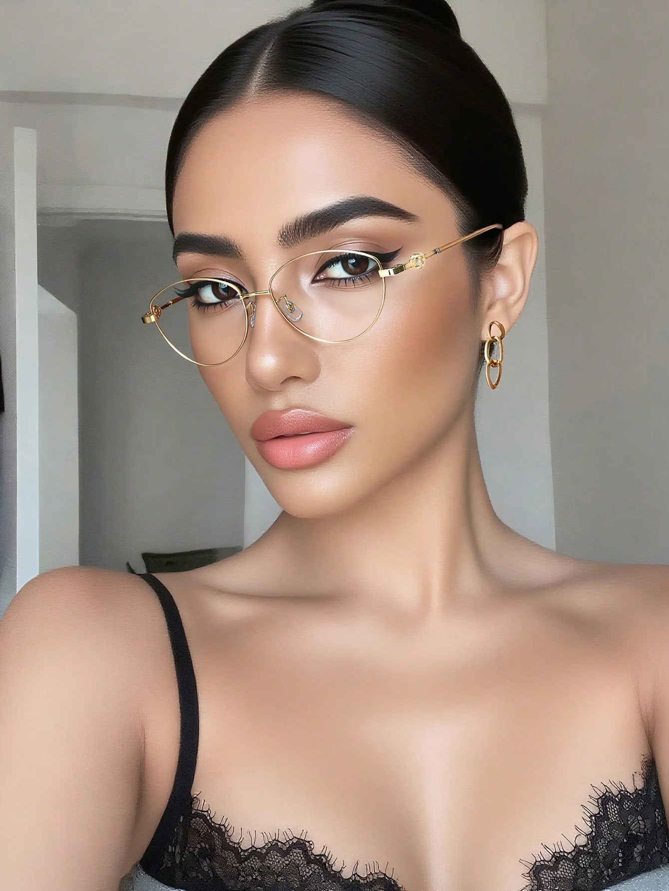 Cat Eye Blue Light Blocking Metal Gaming Glasses