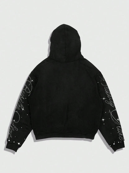 Men's Lip Cross Thermal Lined Hoodie