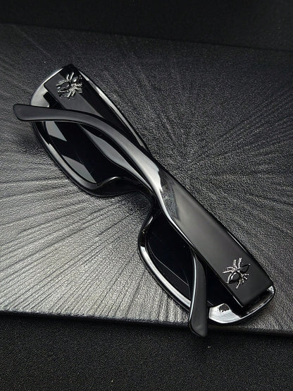 Spider Gemstone Y2K Rimless Small Square Sunglasses