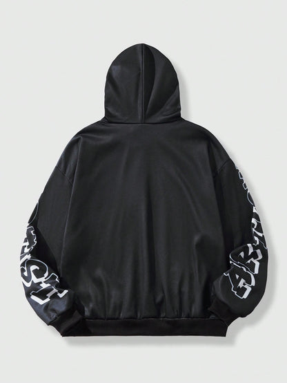 Men Street Life Printed Spring Hoodie
