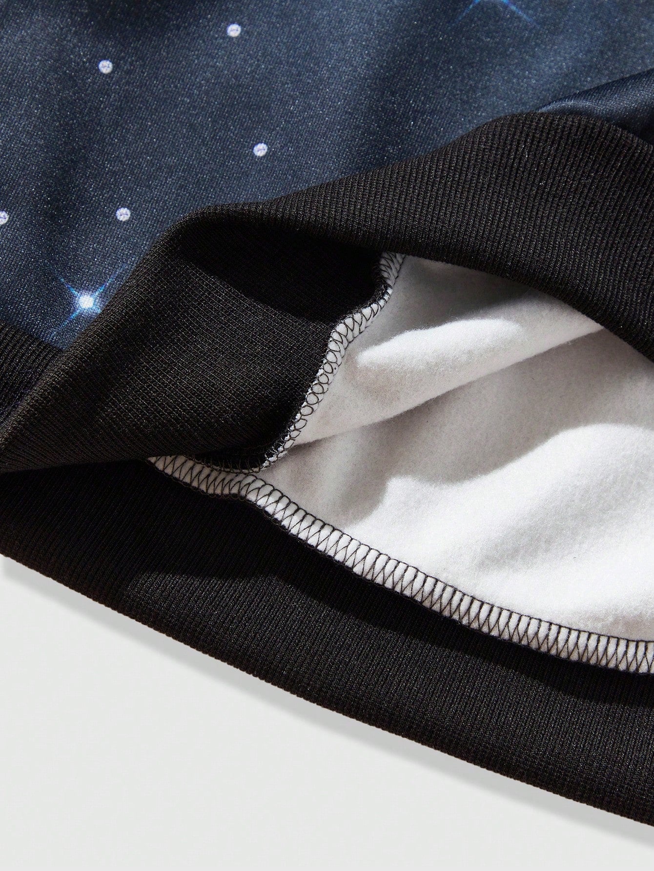 Men Drop Shoulder Zip Up Graphic Hoodie