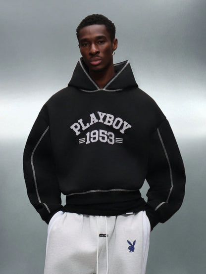 Playboy X Sumwon Crop Fit Heritage Bunny Logo Hoodie
