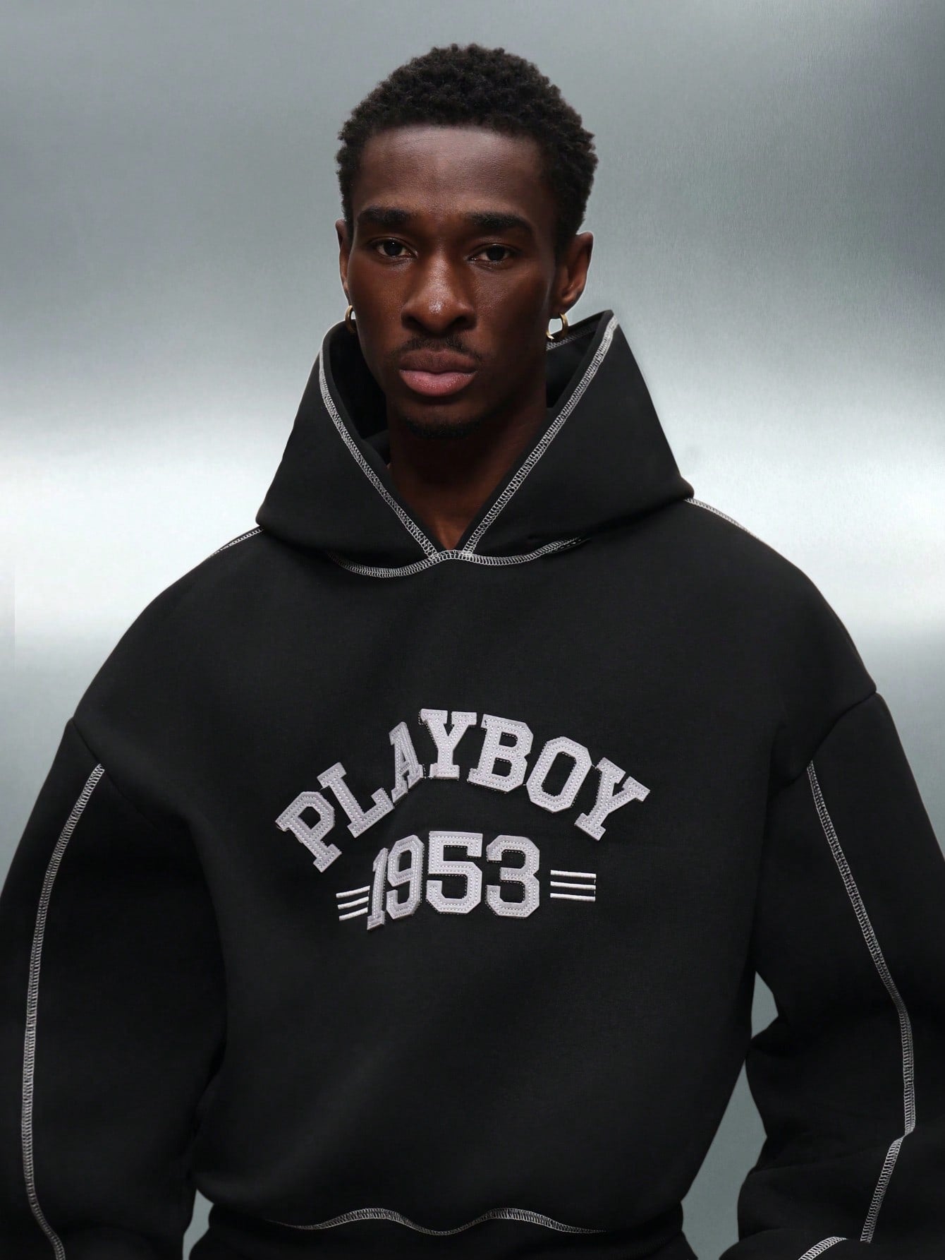 Playboy X Sumwon Crop Fit Heritage Bunny Logo Hoodie
