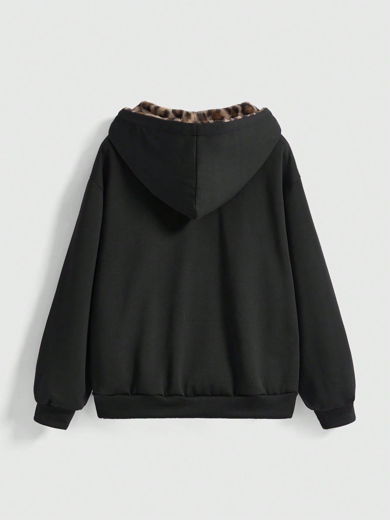 Plus Leopard Goth Grunge Sweatshirt