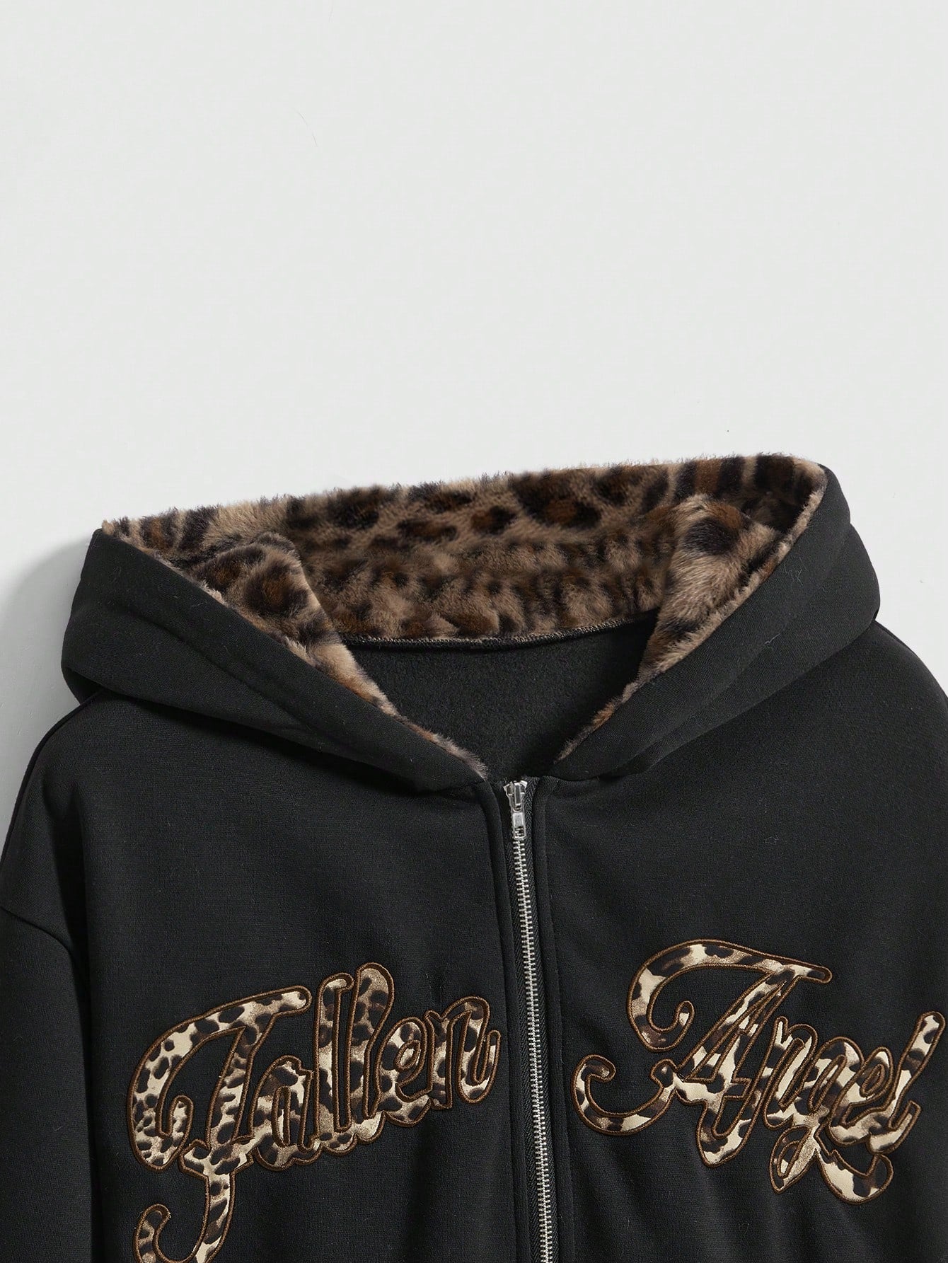 Plus Leopard Goth Grunge Sweatshirt