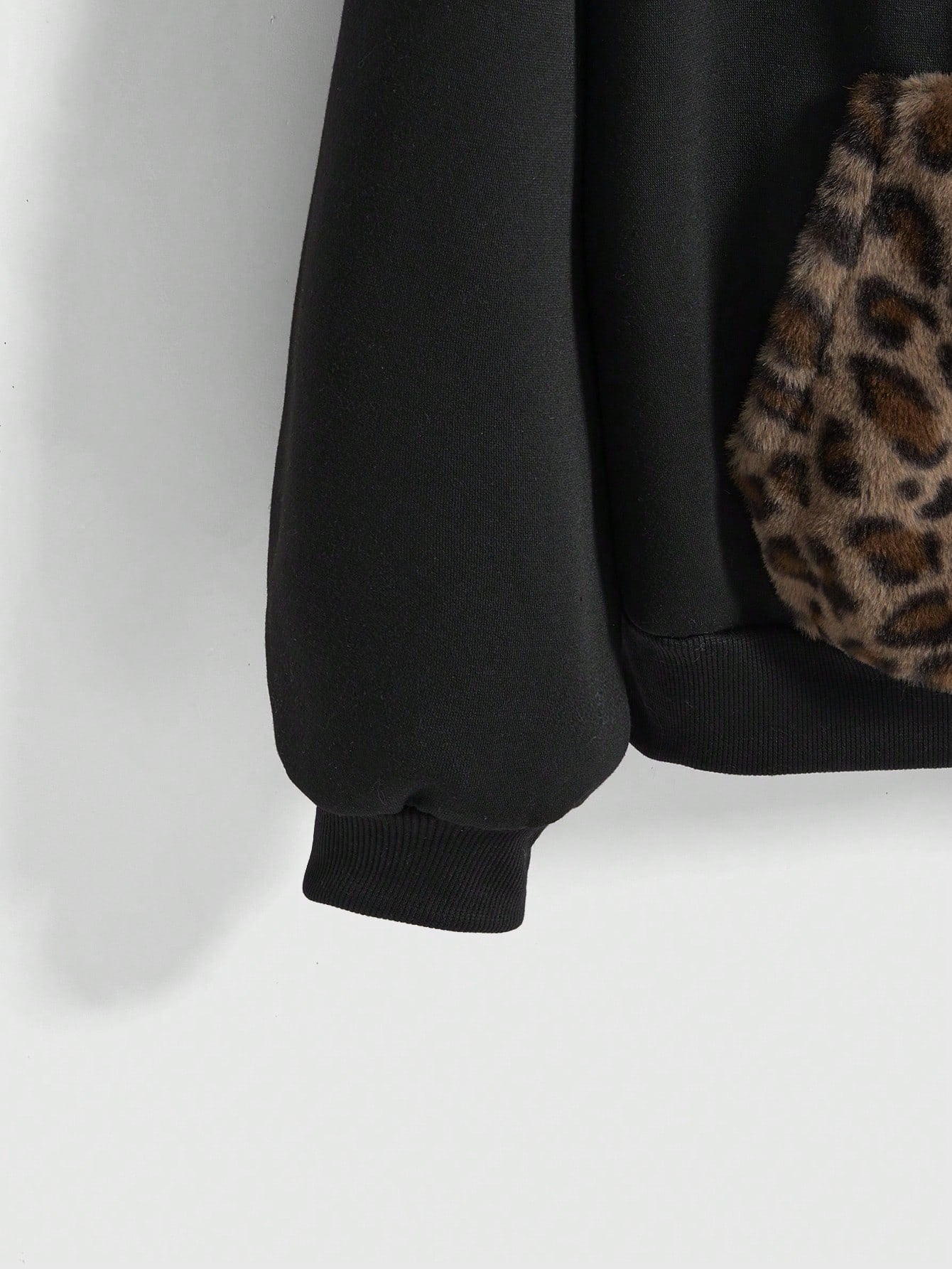 Plus Leopard Goth Grunge Sweatshirt