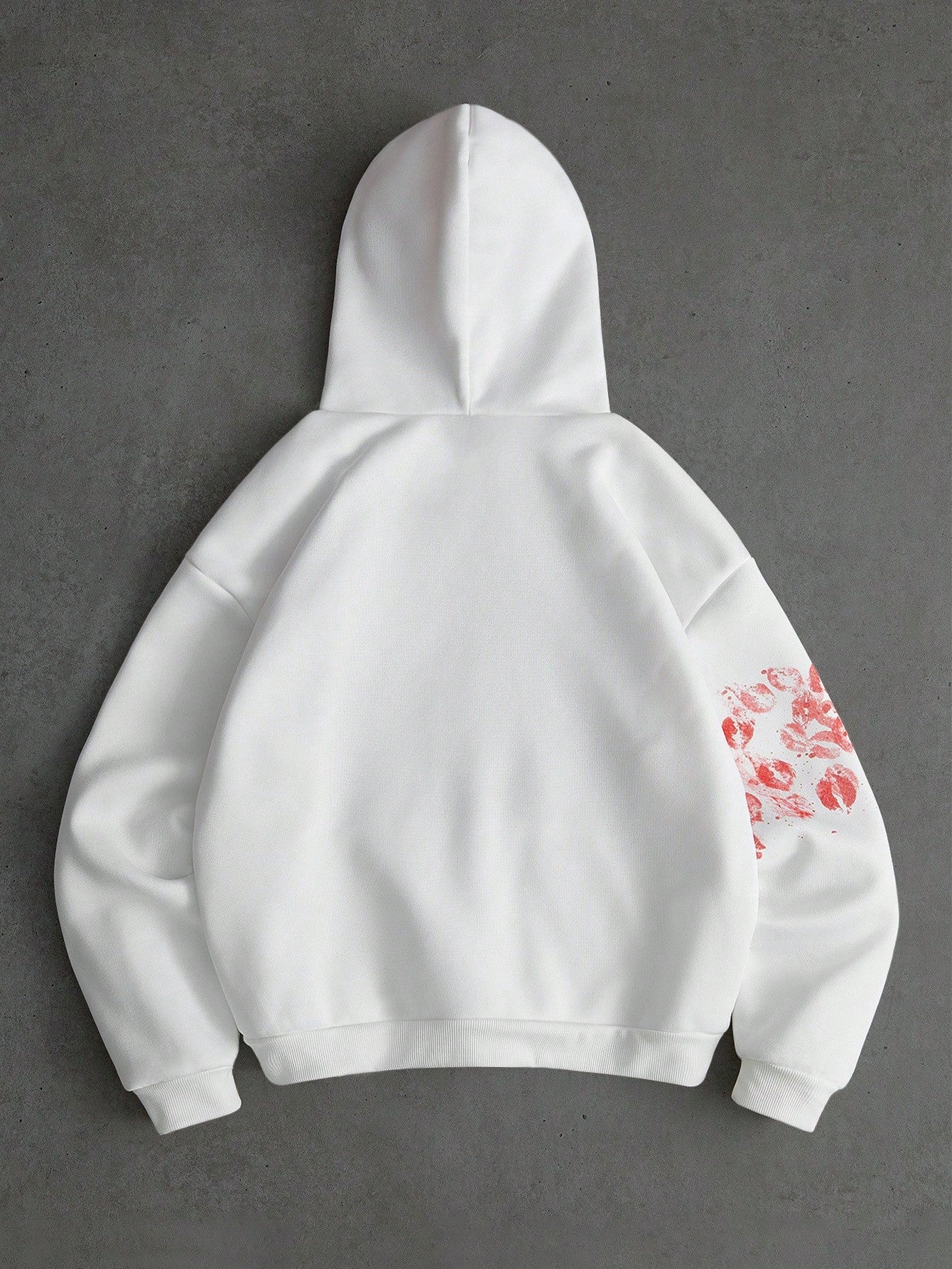 Men's Random Abstract Graphic Print Long Sleeve Hoodie