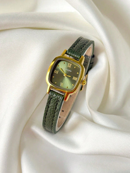 Vintage Oval Minimalist Rhinestone Small Dial Watch