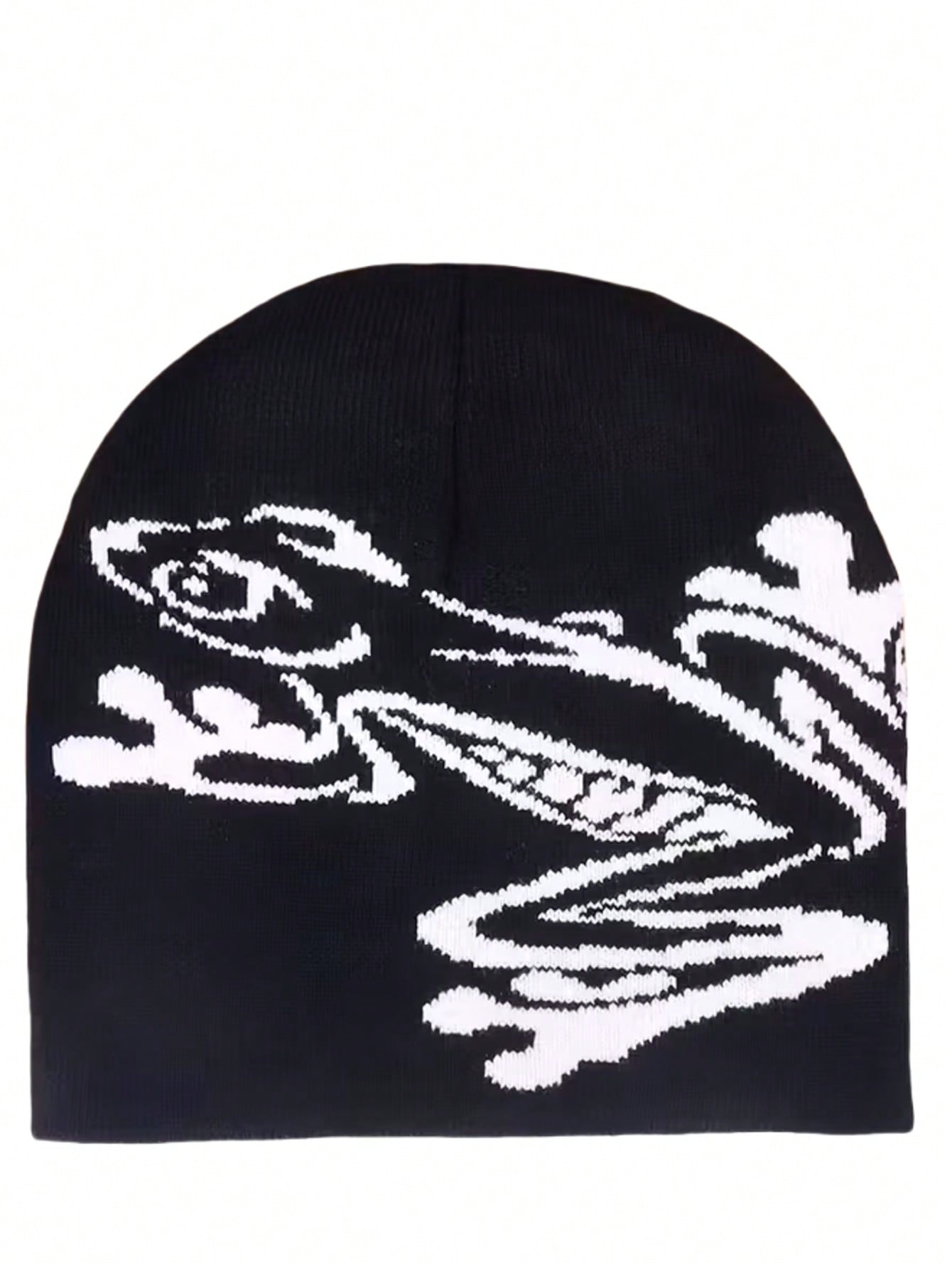Y2K Gothic Graphic Knitted Beanie Unisex Winter Hat
