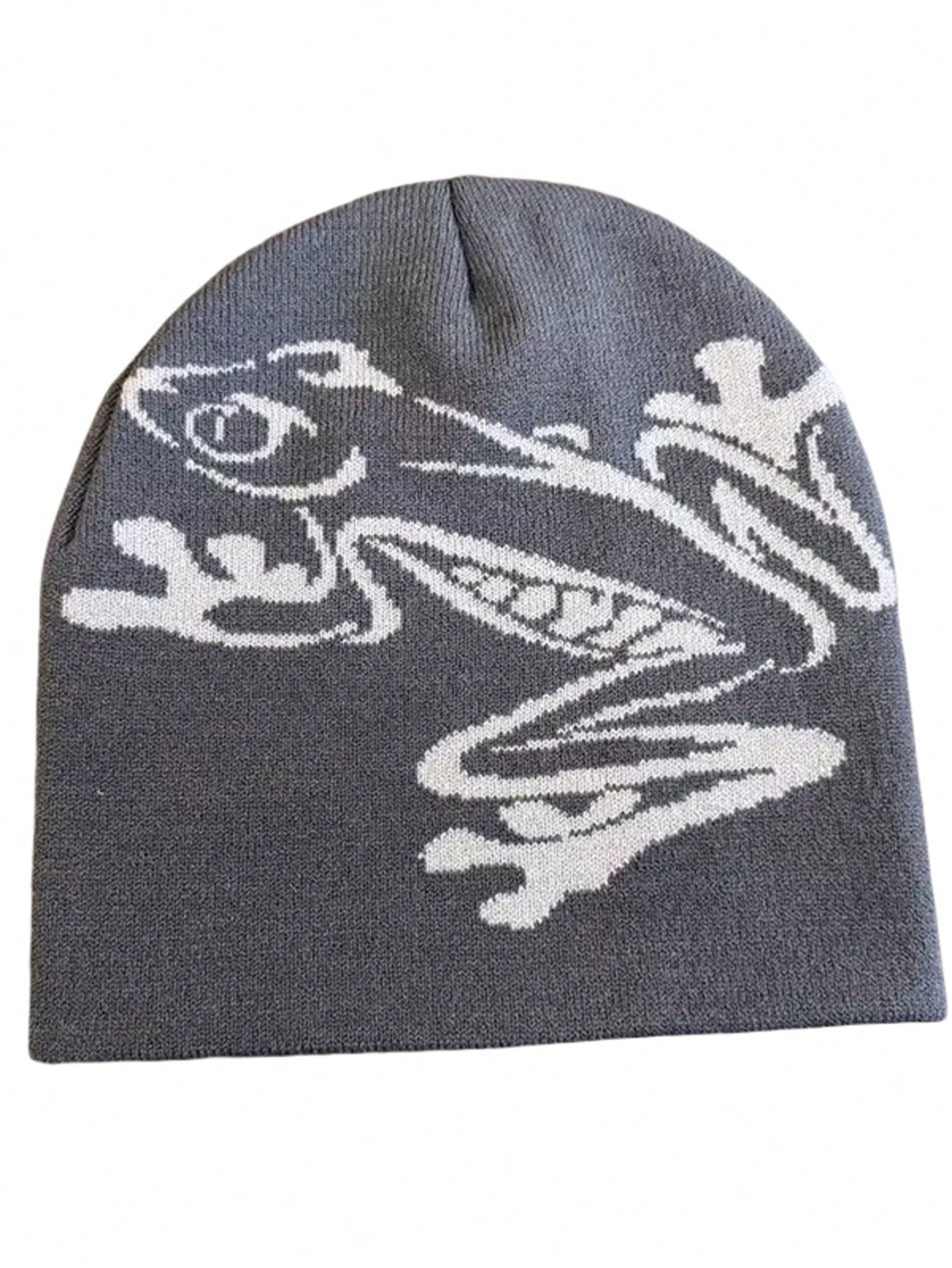 Y2K Gothic Graphic Knitted Beanie Unisex Winter Hat