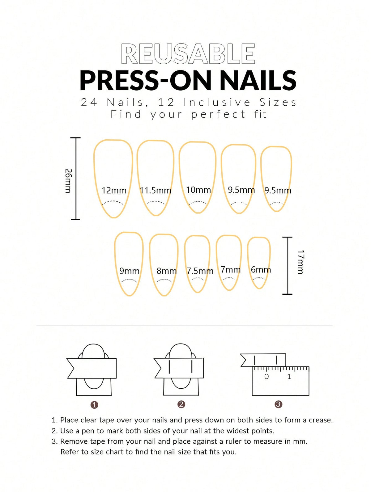 24pcs Nude Pink & 3D Gold Floral Almond Press-On Nails