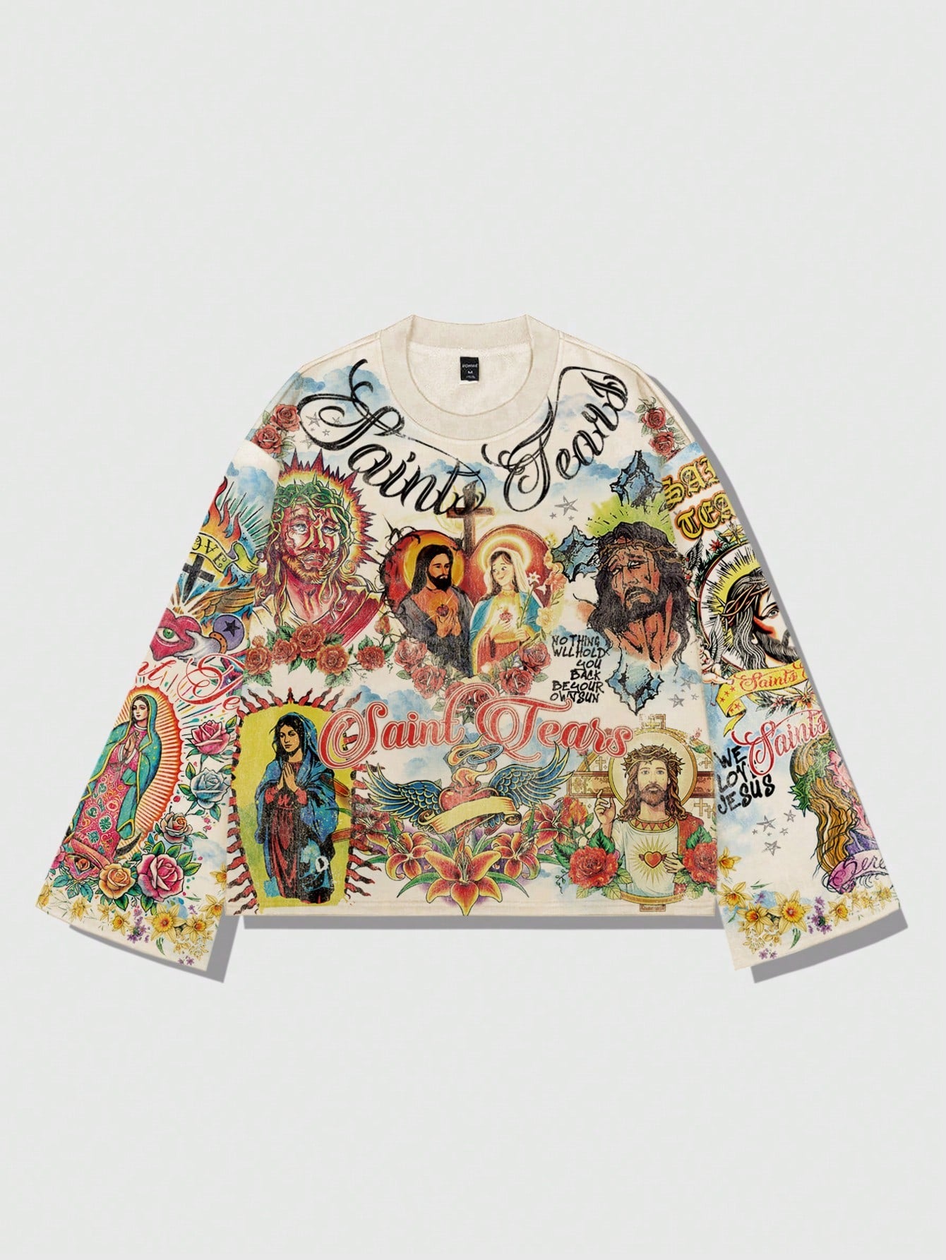 Men Graphic Long Sleeve Couple Tee
