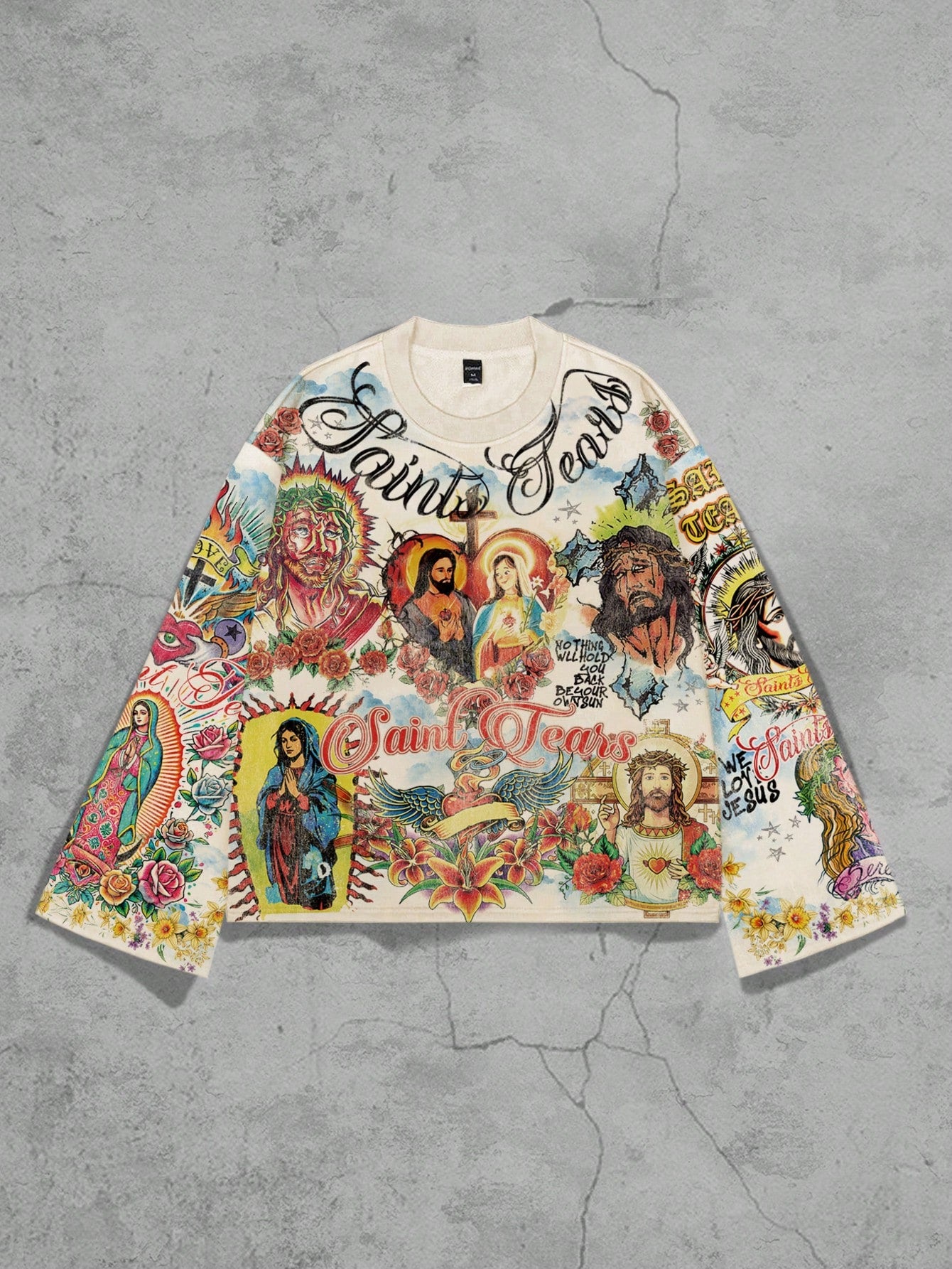 Men Graphic Long Sleeve Couple Tee