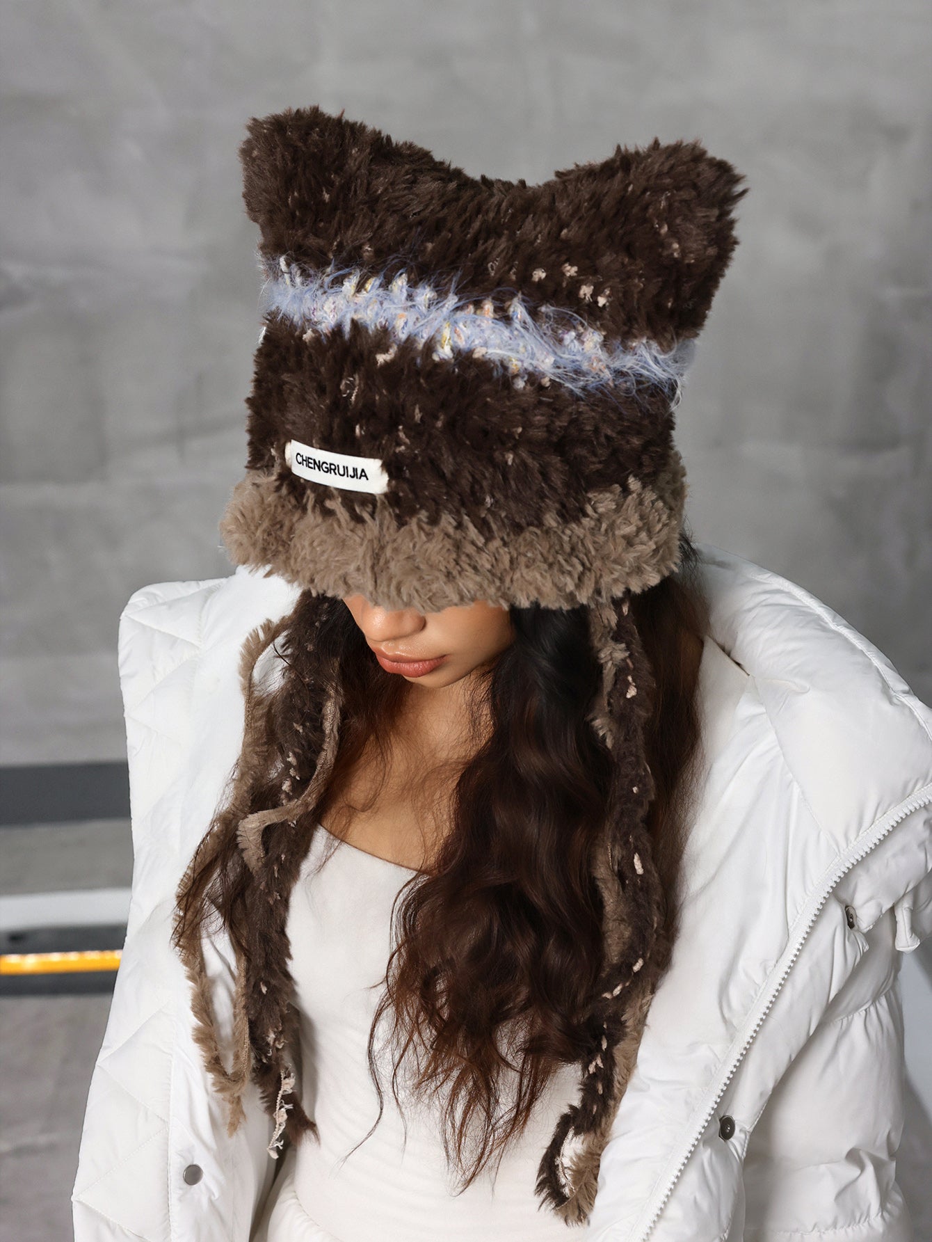 Handmade Y2K Cat Ear Jellyfish Knitted Beanie Hat