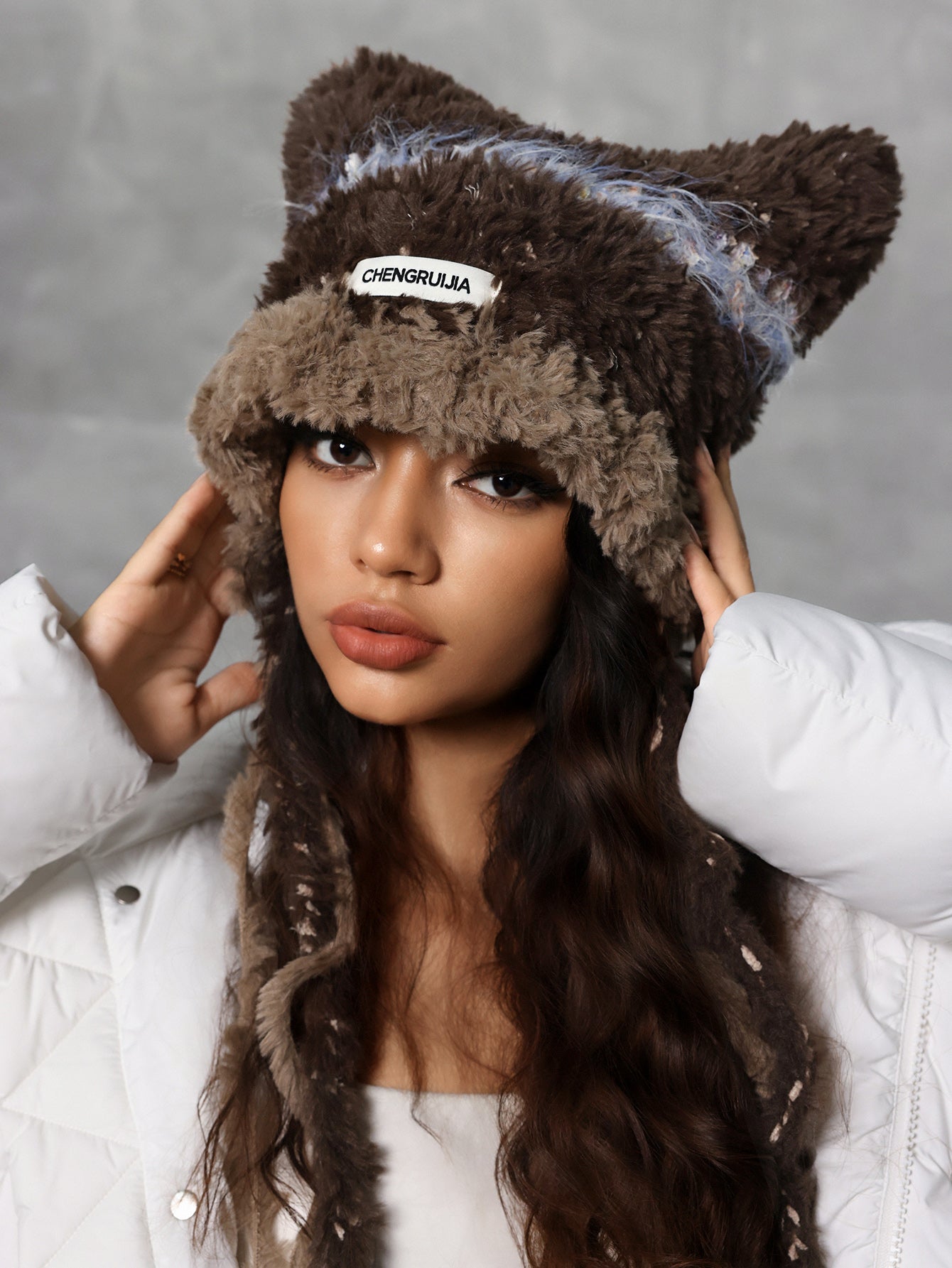 Handmade Y2K Cat Ear Jellyfish Knitted Beanie Hat