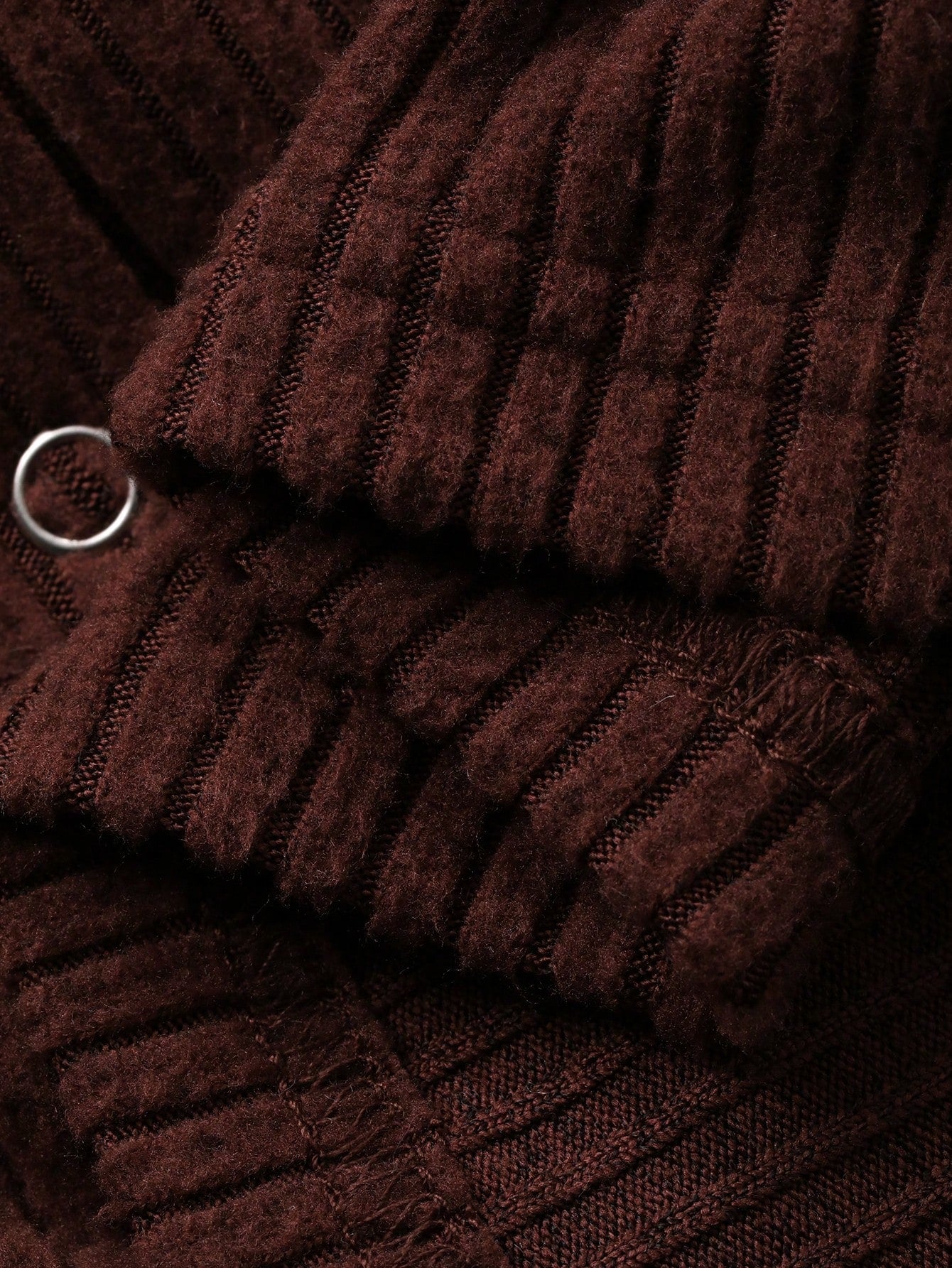 Unique 2pcs Women Fuzzy Camisole Top & Cardigan Set