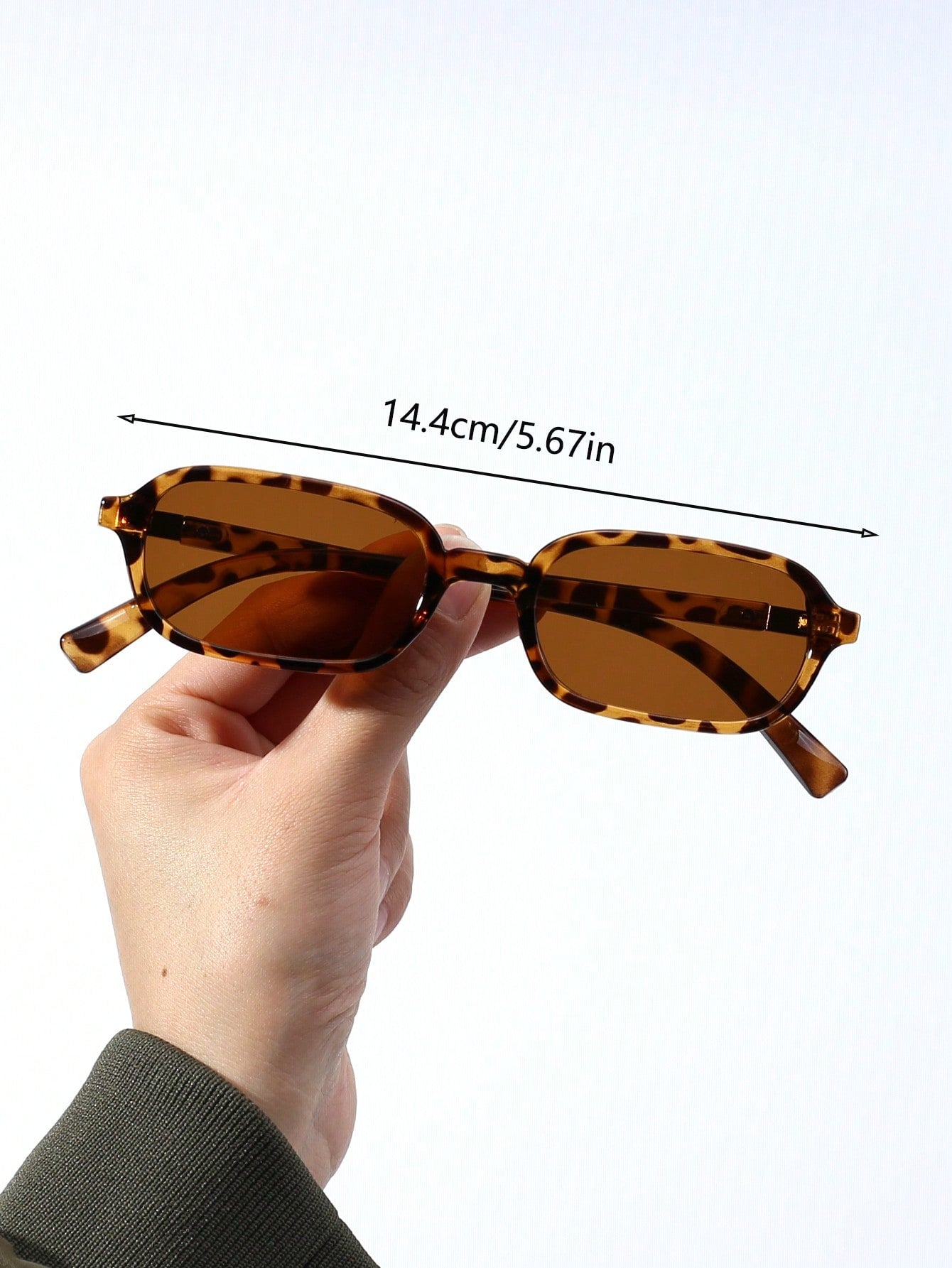 Retro Small Rectangle Street Style Fashion Glasses