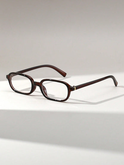 Women's Rectangular Floral Retro Small Frame Glasses