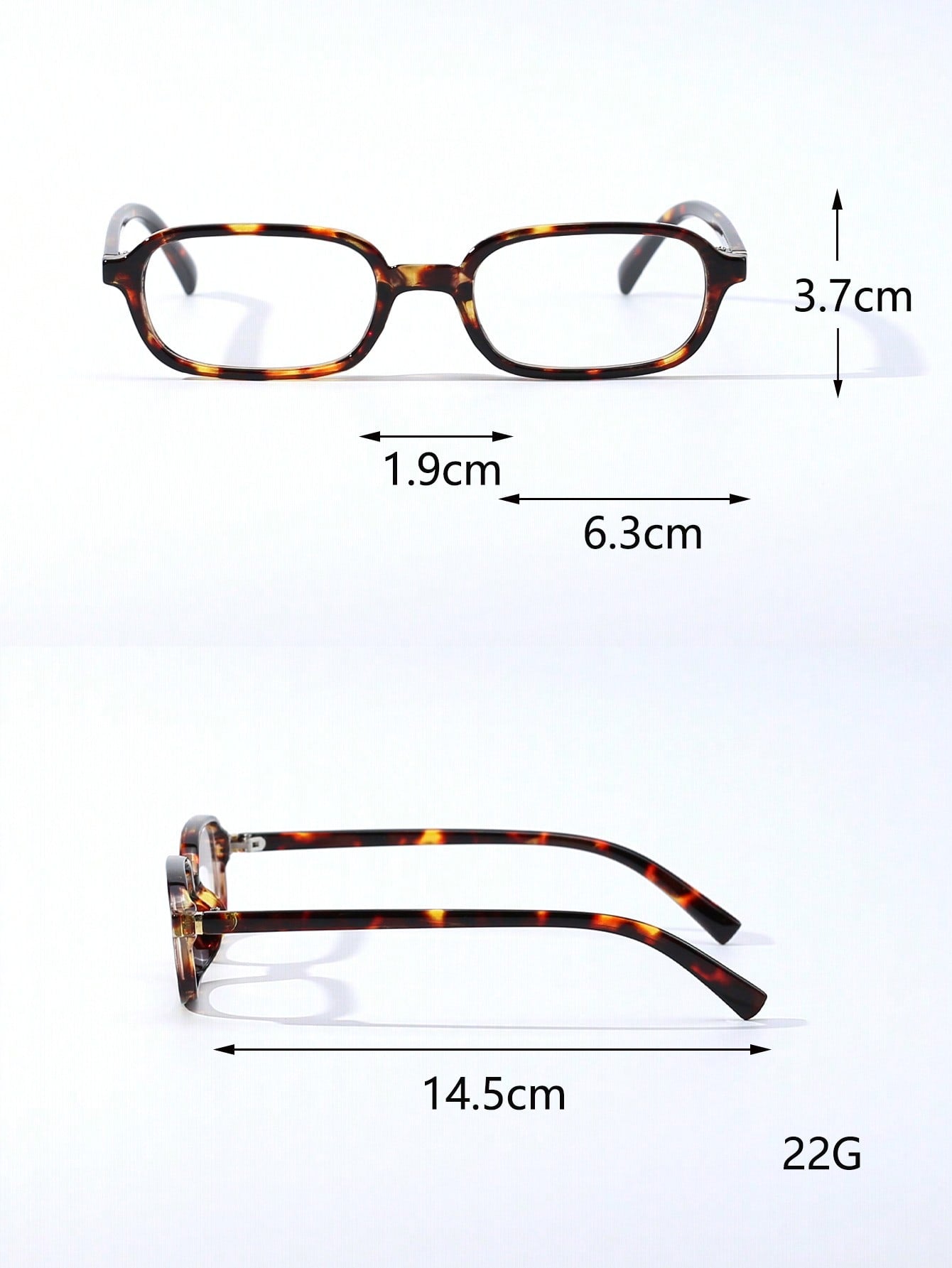 Women's Rectangular Floral Retro Small Frame Glasses