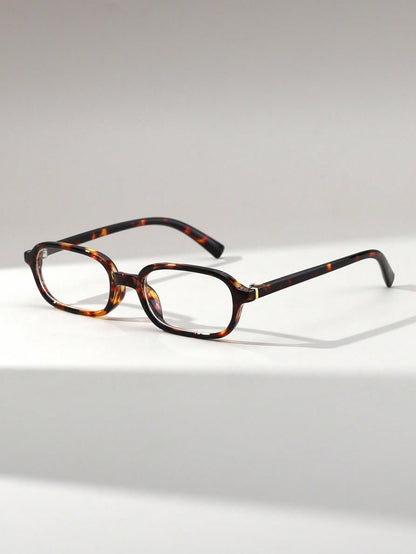 Women's Rectangular Floral Retro Small Frame Glasses