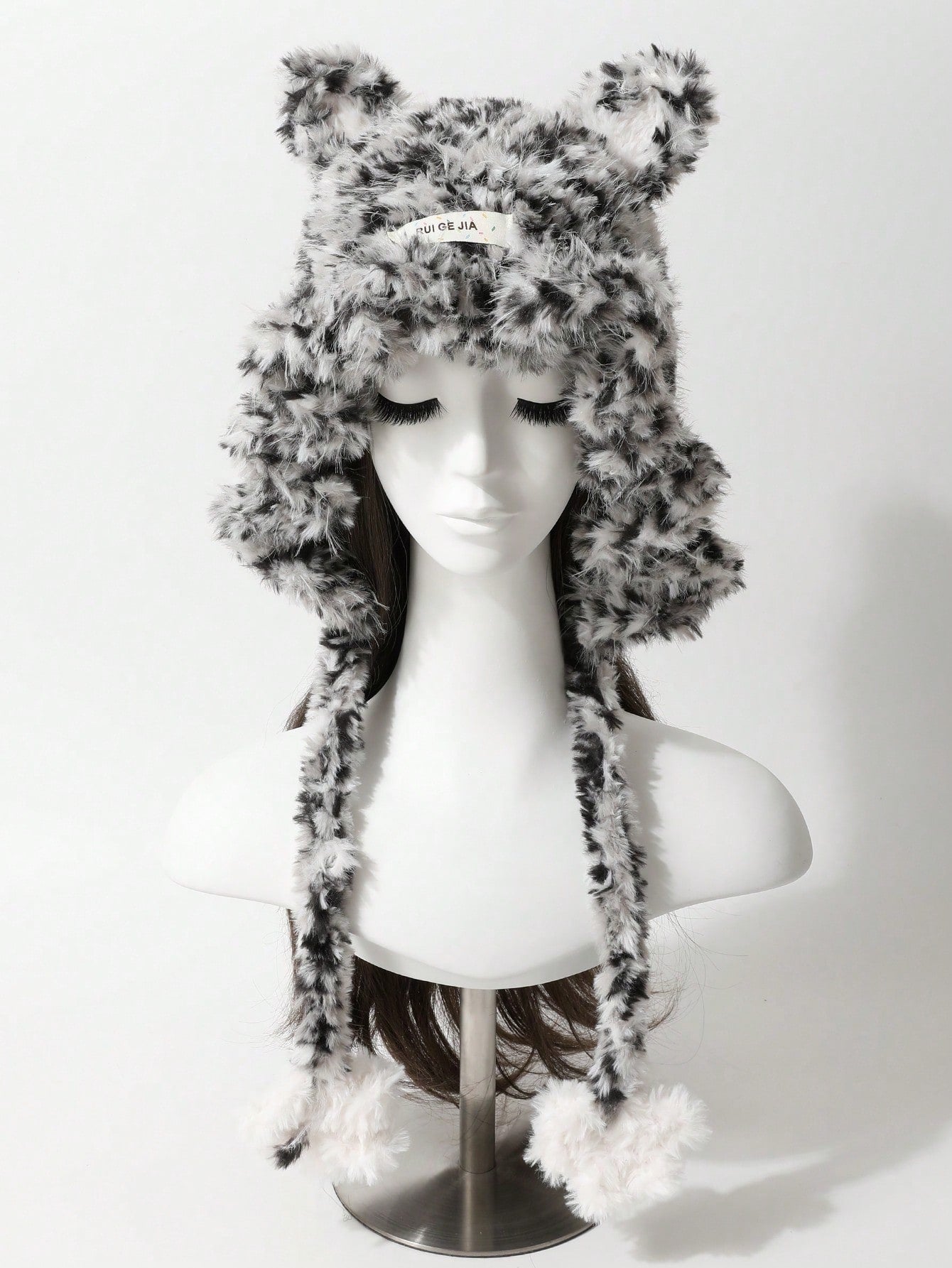 Handmade Knitted Bear Ear Y2K Beanie Hat
