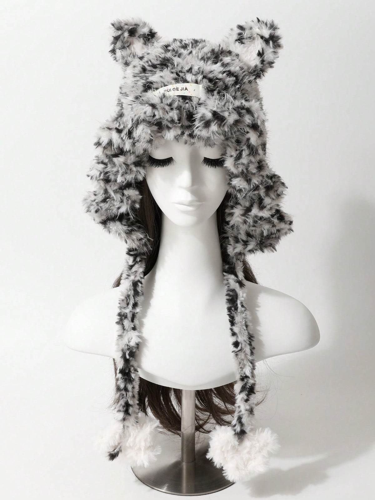 Handmade Knitted Bear Ear Y2K Beanie Hat