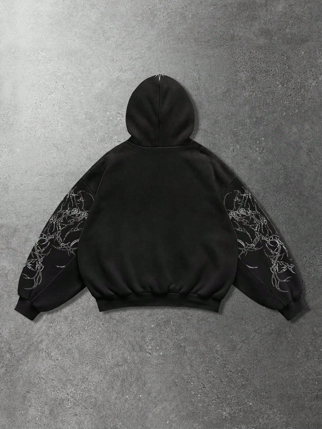 Men Goth Skull Cross Y2K Casual Hoodie