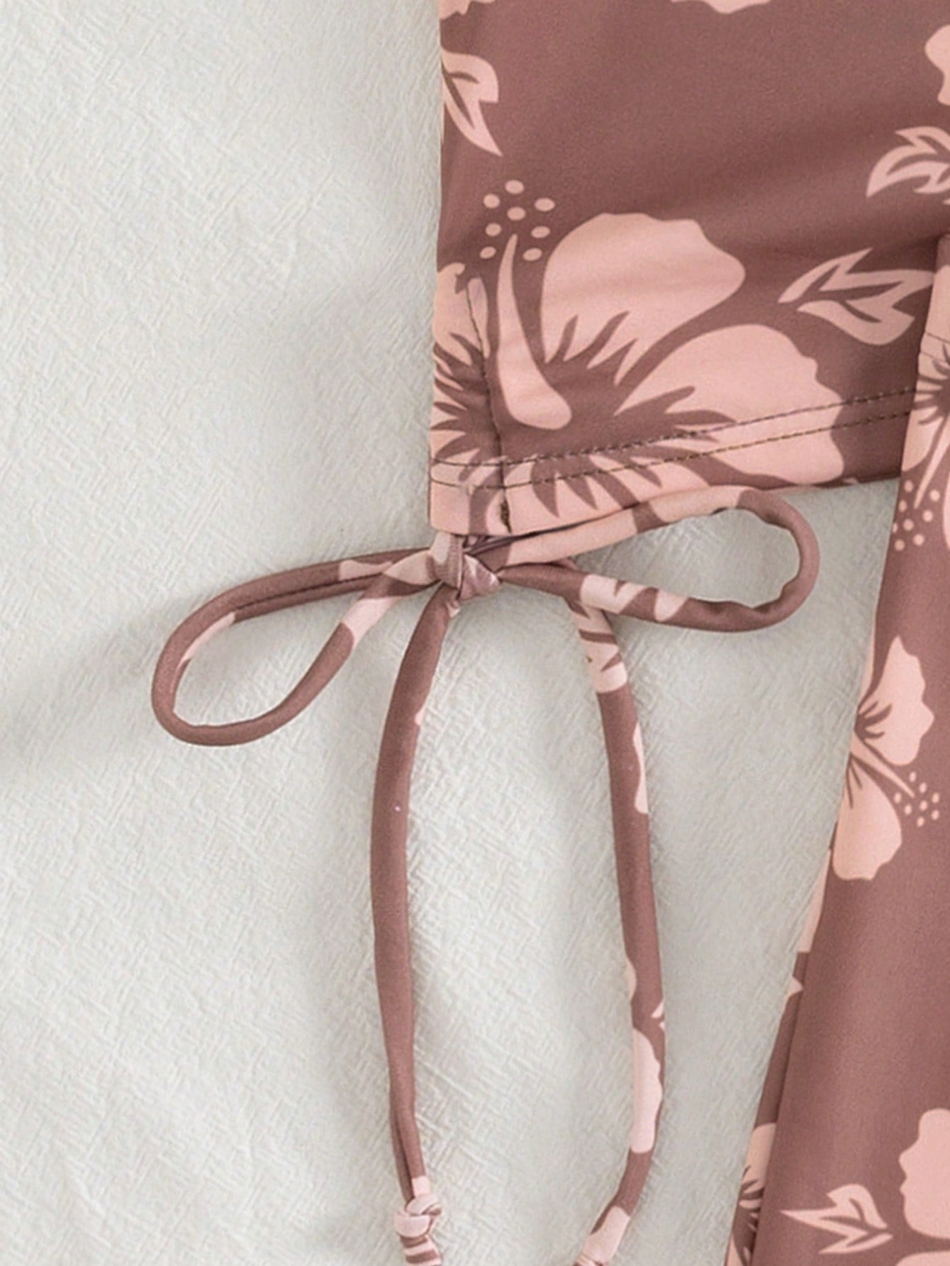 Floral Print Spaghetti Strap Tankini Swimsuit Set